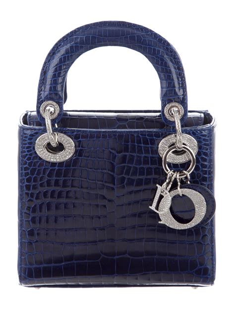 dior mini blue|lady dior mini bag price.